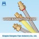 High grade flexible corrugated metal gas connector